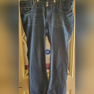 Amethyst Jeans Women's Dark Blue Denim, Plus Size 22